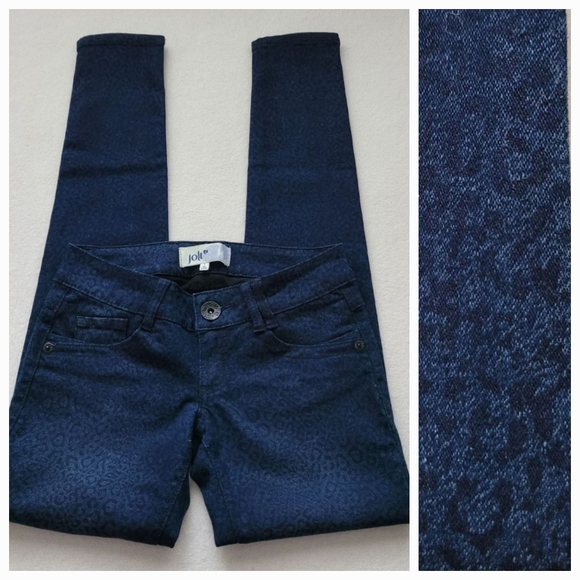 Jolt | NWOT Leopard Print Blue-on-Blue Women's Small Jeans - Picture 13 of 13